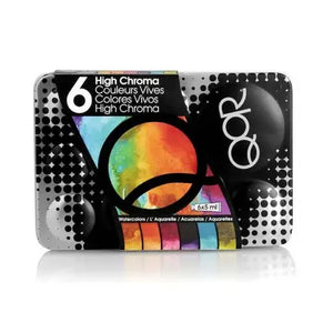 QoR® Watercolor Introductory High Chroma Set of 6 (Golden QoR Watercolors)