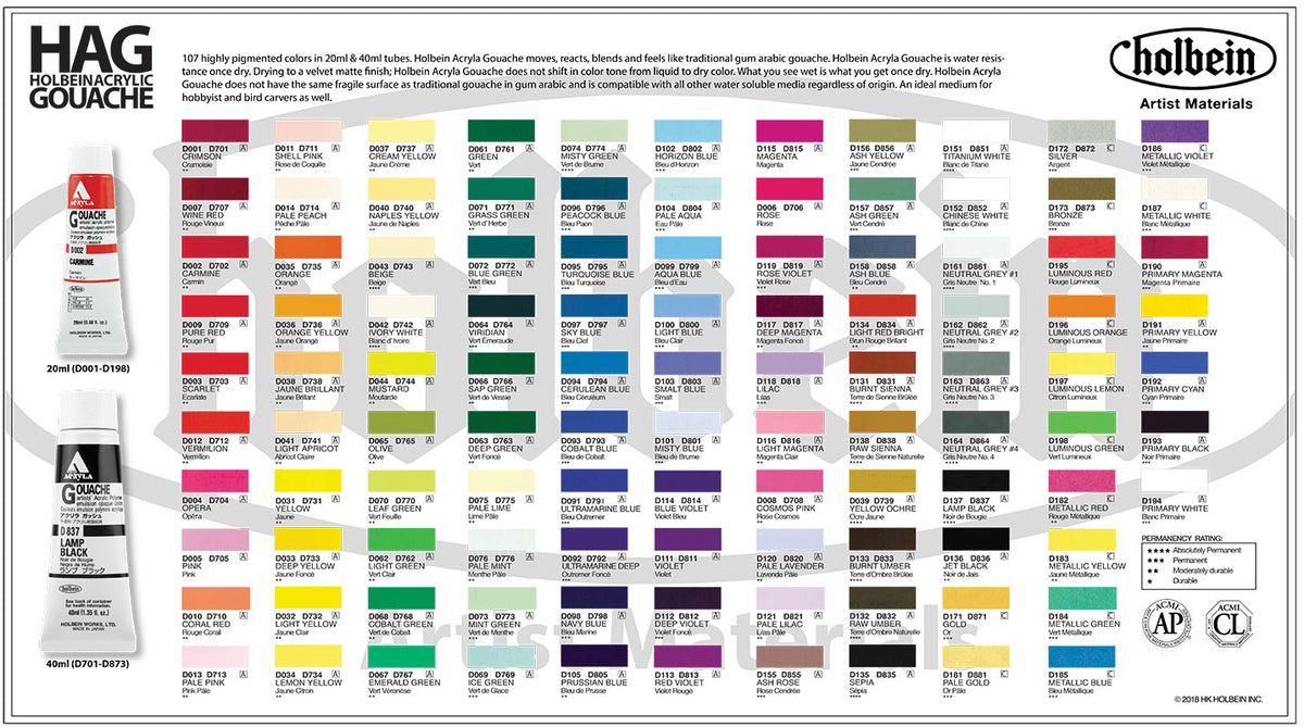 Light Red Bright D134A (Holbein Acrylic Gouache) – Alabama
