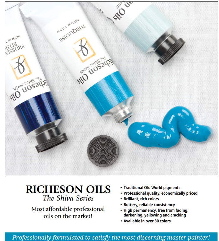 Richeson Oils Ivory Black, 37 ml (Jack Richeson, The Shiva Series