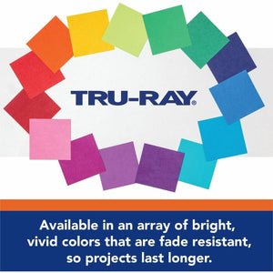 Tru-Ray® Construction Paper, Cool Colors, 50 Sht/Pk, 12"x18" (Pacon)