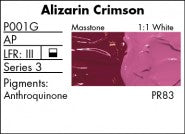 ALIZARIN CRIMSON P001G (Grumbacher Pre-Tested Professional Oil)