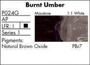 BURNT UMBER P024G (Grumbacher Pre-Tested Professional Oil)