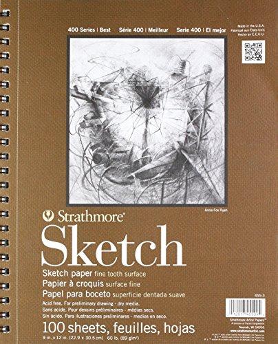 Sketch Pad, 400 Series, 9"x12" (Strathmore)