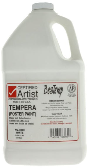 White BesTemp Tempera Poster Paint (Certified Artist)