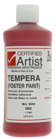 Red BesTemp Tempera Poster Paint (Certified Artist)