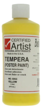 Yellow BesTemp Tempera Poster Paint (Certified Artist)