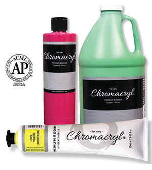 Chromacryl Fluid Acrylic - Set of 12, 250 ml bottles