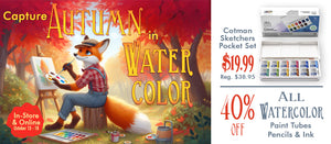 Promo: Watercolor Paint Tubes, Pencils & Ink, October 13-18, 2025