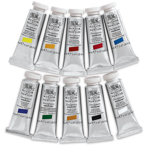 Winsor & Newton Designers Gouache 10-Color Introductory Set, 14 ml Tubes (Winsor & Newton Designers Gouache)