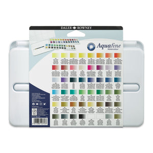 Studio Set of 48 Assorted Colors, Half Pan (Daler-Rowney Aquafine Watercolour)