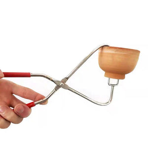 12” Steel Glaze Dipping Tongs