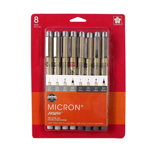 Pigma Micron® Gray 8-Piece Set (Sakura)