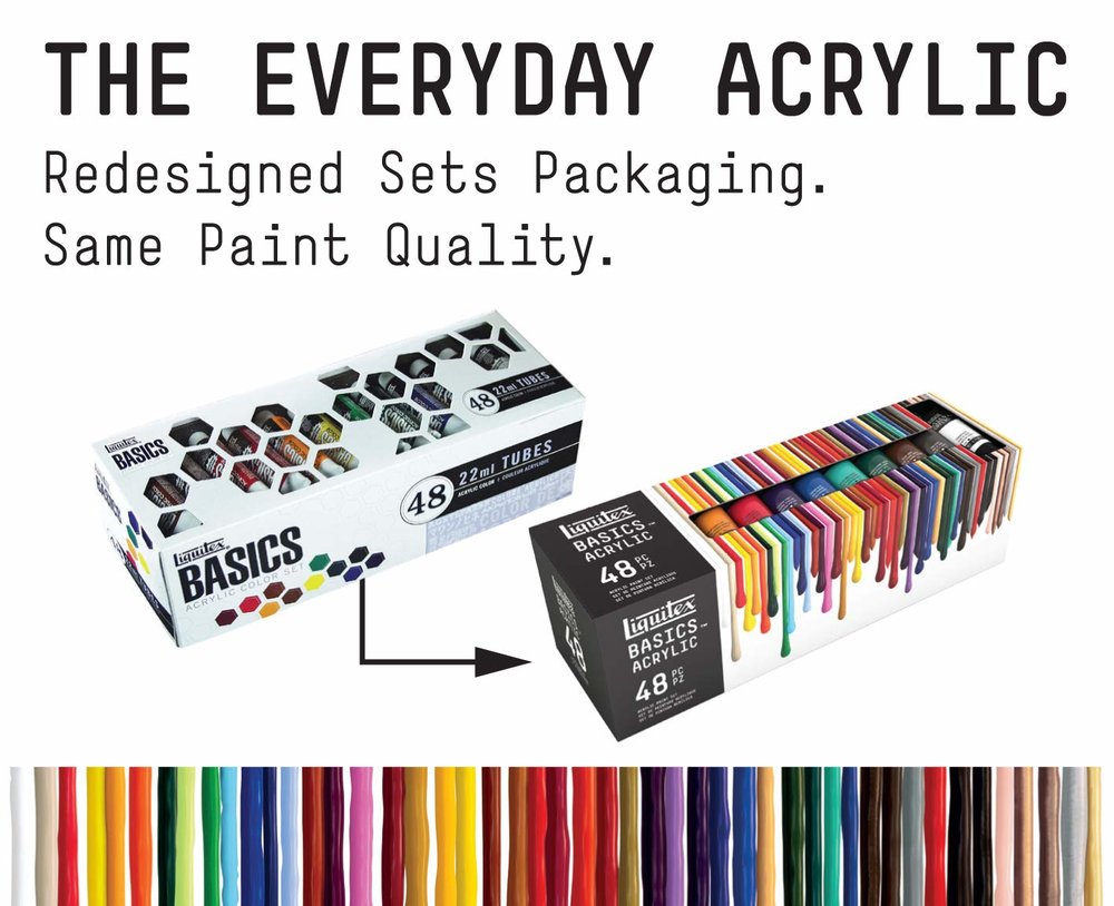 Basics Acrylic Set, 48x22ml (Liquitex Basics) – Alabama Art Supply