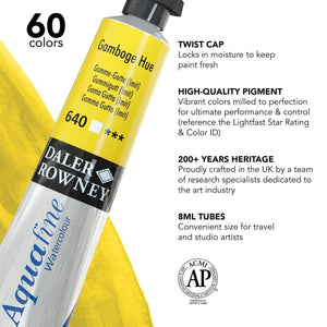 Gamboge Hue, 8ml Tube (Daler-Rowney Aquafine Watercolour)