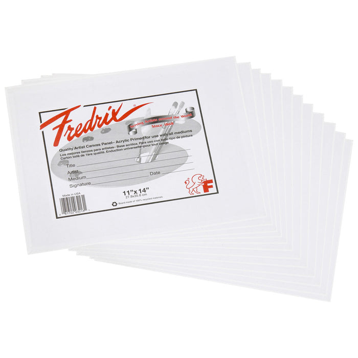 11"x14" ARTIST SERIES CANVAS PANELS, 12 Pack (FREDRIX)
