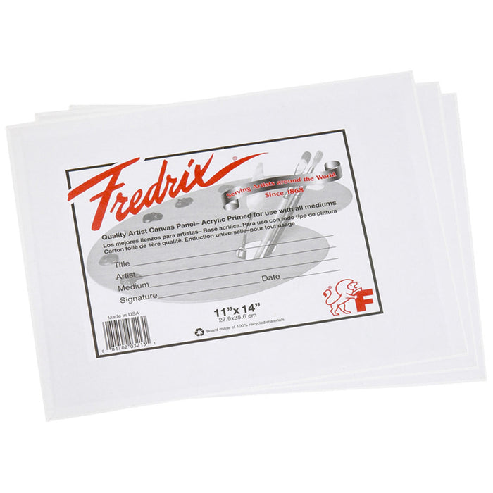 11"x14" ARTIST SERIES CANVAS PANELS, 3 Pack (FREDRIX)