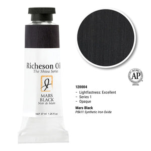 Richeson Oils Mars Black, 37 ml (Jack Richeson, The Shiva Series)