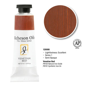 Richeson Oils Venetian Red, 37 ml (Jack Richeson, The Shiva Series)