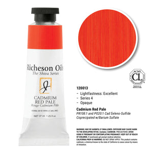 Richeson Oils Cadmium Red Pale, 37 ml (Jack Richeson, The Shiva Series)