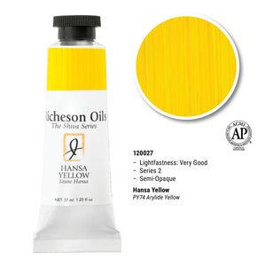Richeson Oils Hansa Yellow, 37 ml (Jack Richeson, The Shiva Series)