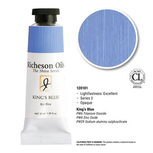 Richeson Oils King's Blue, 37 ml (Jack Richeson, The Shiva Series)