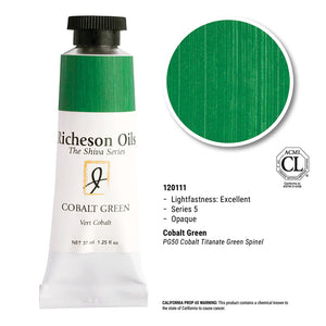 Richeson Oils Cobalt Green, 37 ml (Jack Richeson, The Shiva Series)