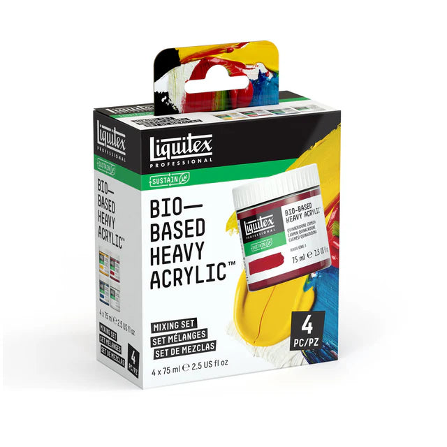 Liquitex Bio-Based Heavy Body Acrylic Mixing Set, 4 x 75ml