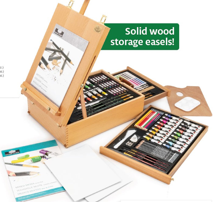 Essentials™ Mixed Media Box Easel Artist Set, 150 Piece (Royal & Langnickel)