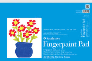 Fingerpaint Pad, White, 12"x18" 100 Series (Strathmore)