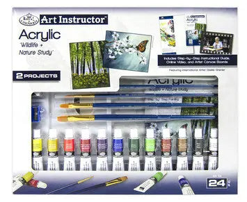 Art Instructor Acrylic Painting Set, 30 pieces, 9 X 12 (Royal & Langnickel)