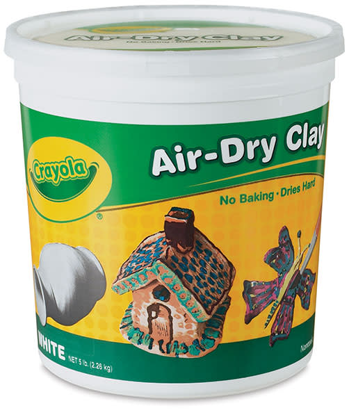 Crayola White Air-Dry Clay, 5 lbs Bucket (Crayola) Crayola White Air-Dry Clay, 5 lbs Bucket (Crayola)