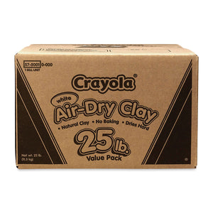 Crayola White Air-Dry Clay, 25 lbs Value Pack (Crayola)