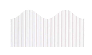 Bordette® Decorative Border, White, 2-1/4" x 50' (Pacon)