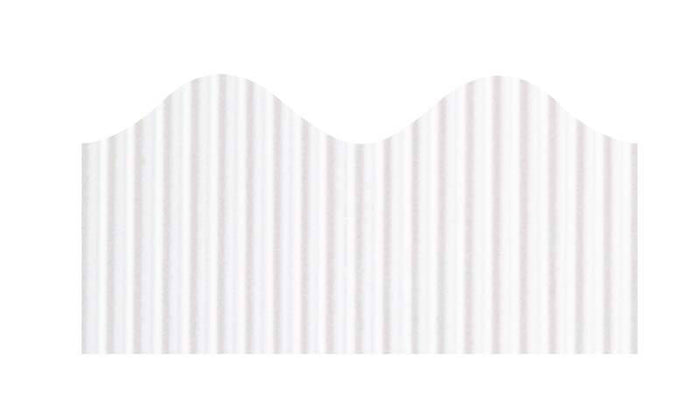 Bordette® Decorative Border, White, 2-1/4" x 50' (Pacon)