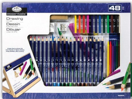 Essentials™ Drawing Flat Easel Art Set, 48 Piece (Royal & Langnickel)