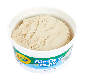 Crayola White Air-Dry Clay, 2.5 lbs in Resealable Container, (Crayola)