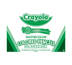 Crayola Watercolor Pencil Classpack, 12 Colors, 240 Count (Crayola)