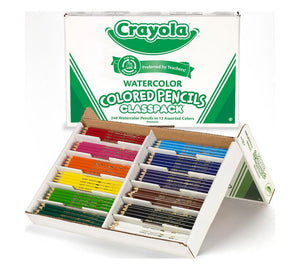 Crayola Watercolor Pencil Classpack, 12 Colors, 240 Count (Crayola)