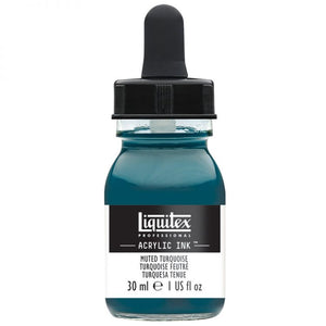 Muted Turquoise Acrylic Ink, 30ml (Liquitex Acrylic Ink)