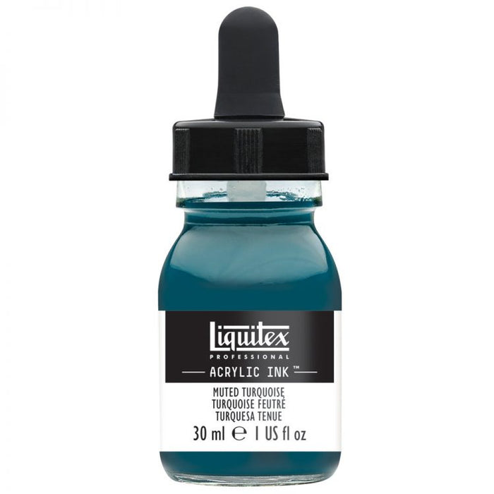 Muted Turquoise Acrylic Ink, 30ml (Liquitex Acrylic Ink)