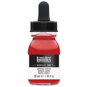 Naphthol Crimson Acrylic Ink, 30ml (Liquitex Acrylic Ink)