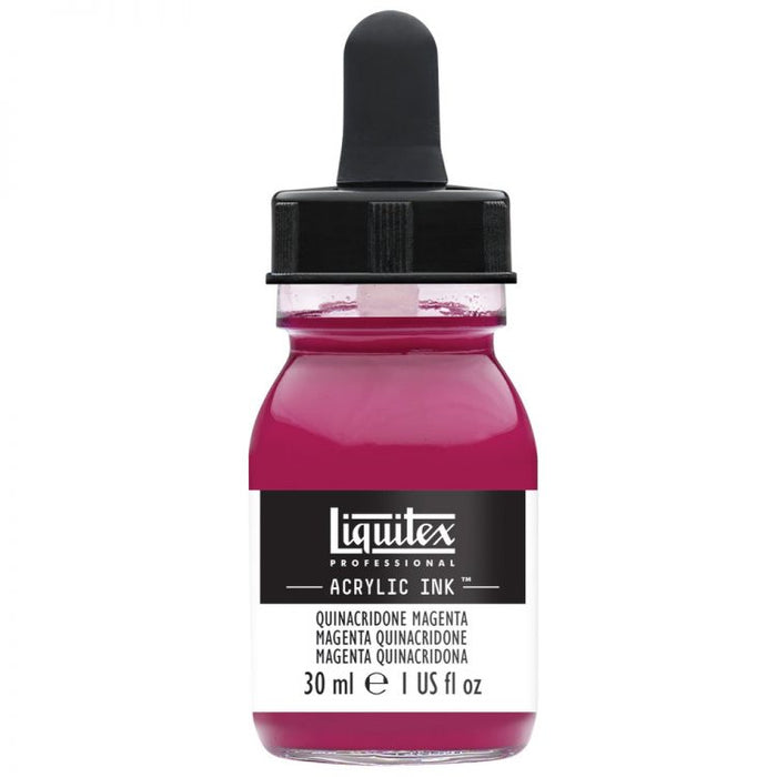 Quinacridone Magenta Acrylic Ink, 30ml (Liquitex Acrylic Ink)