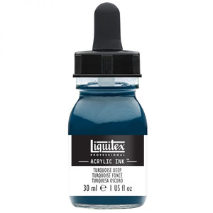 Turquoise Deep Acrylic Ink, 30ml (Liquitex Acrylic Ink)
