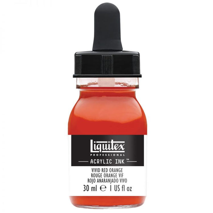 Vivd Red Orange Acrylic Ink, 30ml (Liquitex Acrylic Ink)