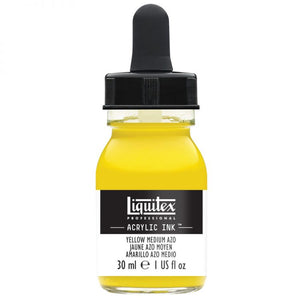 Yellow Medium Azo Acrylic Ink, 30ml (Liquitex Acrylic Ink)