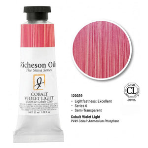 Richeson Oils Cobalt Violet Light, 37 ml (Jack Richeson, The Shiva Series)