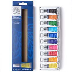 Cotman Watercolour 10 Color Tube Set (Winsor & Newton)