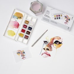 Cotman Watercolours Portrait Pocket Set, 8 Half Pans (Winsor & Newton)