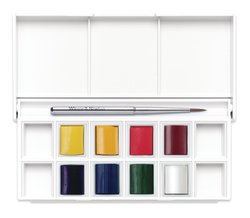 Cotman Watercolours Floral Pocket Set, 8 Half Pans (Winsor & Newton)