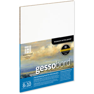 Gessobord™  1/8th Inch Flat Artist Panel, Various Sizes (Ampersand)